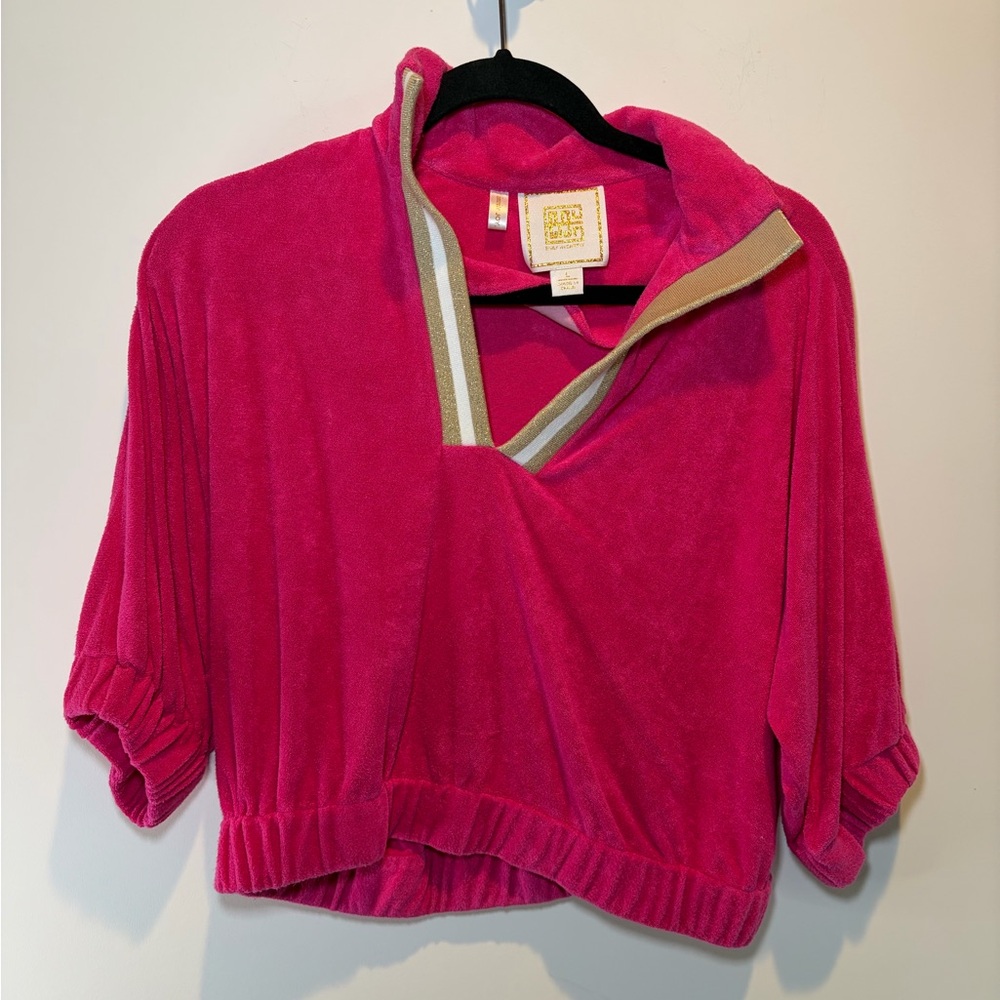 Emily McCarthy Poppy Crop - Pink Cabaret Terry